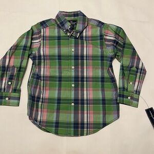 NWT American Living Plaid Button Down Shirt